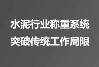 水泥行业称重系统