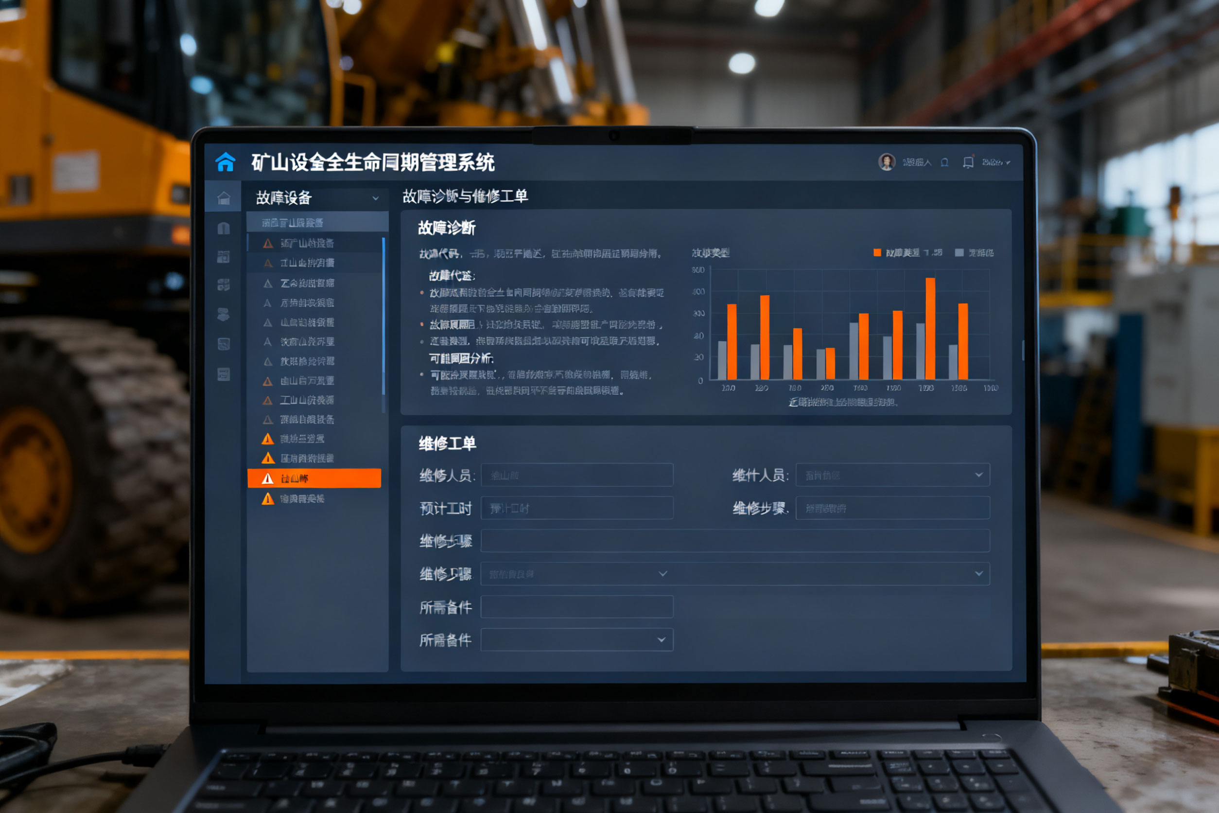 矿山设备全生命周期管理系统