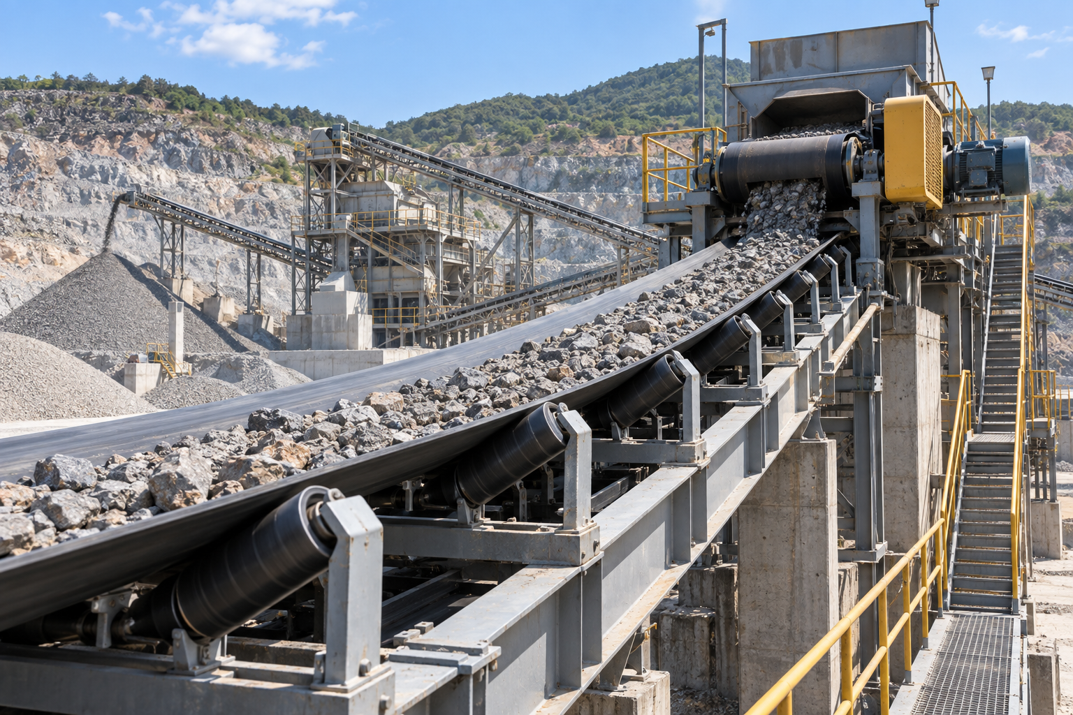 HLS重载输送设备应用场景:矿山重载皮带输送